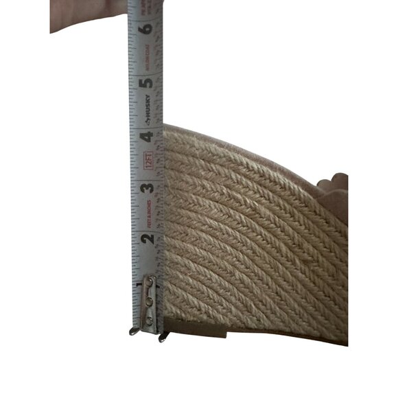 KATE SPADE Light Pink Suede Espadrille Wedges Size 8.5 - Picture 7 of 11